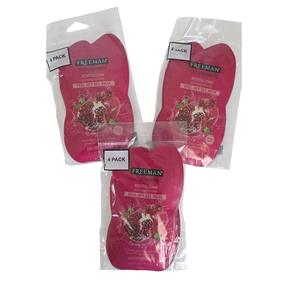 Freeman Pomegranate Peel - Off Gel Mask 4Pack ×3